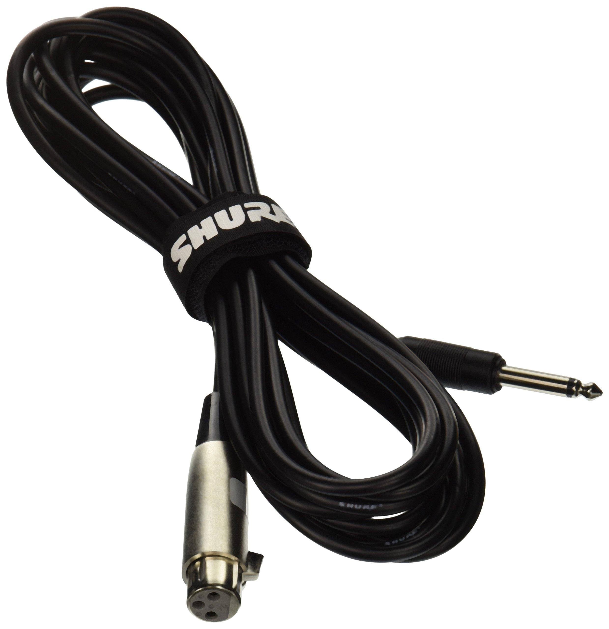 

SHURE Microphone Cable XLR 3 Pin Female (Chrome) to Phone Plug 6.1m C20AHZ []