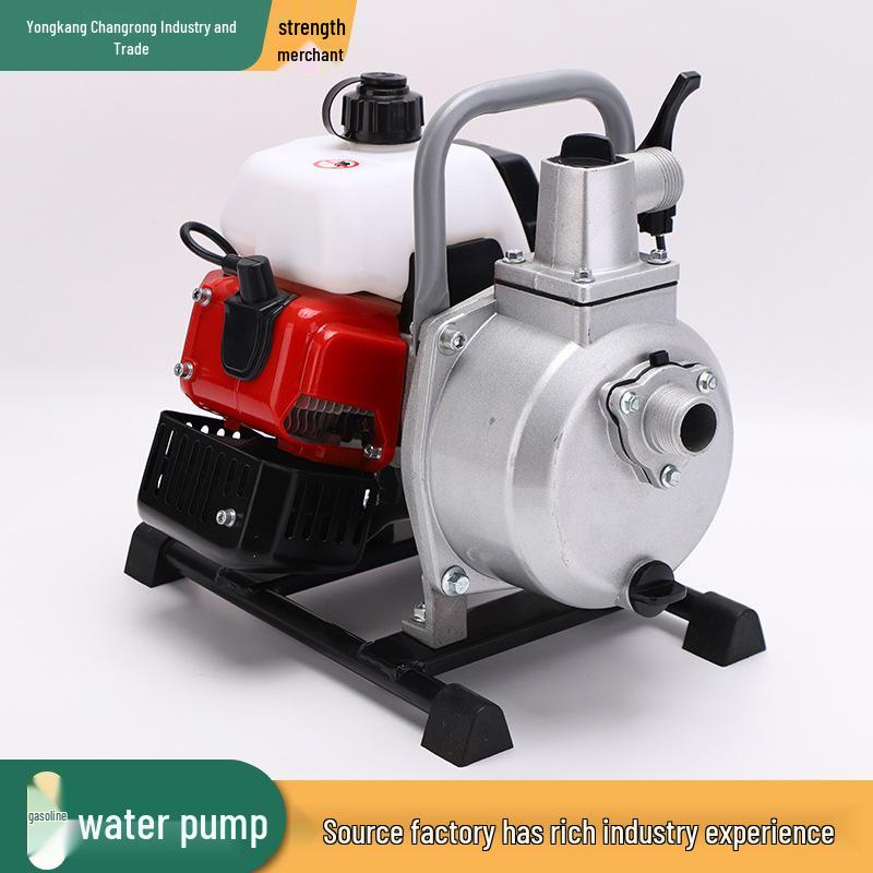 Pompa dell'acqua a benzina compatta a quattro tempi per irrigazione agricola e da giardino