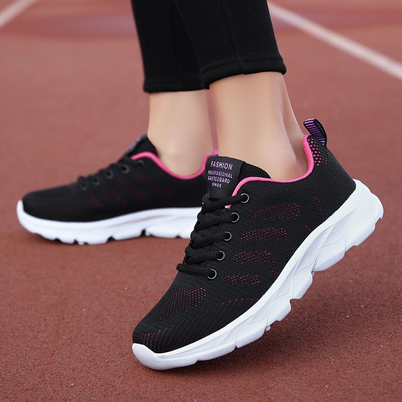 Fujian cold sticky women's shoes spring mesh shoes lightweight soft-soled sports shoes women's flat heel non-slip casual versatile running shoes