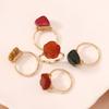 Cross-border E-commerce French Retro Stone Temperament Light Luxury Versatile Trend High-end Hand-woven Jewelry Ring