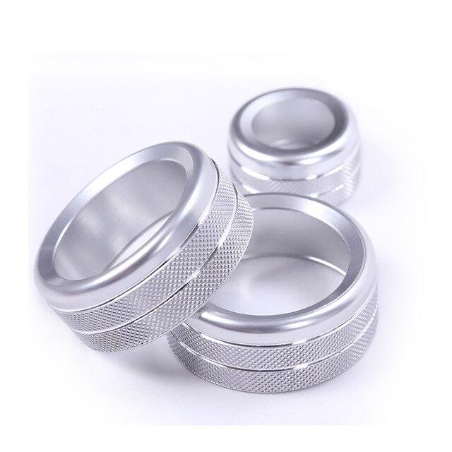 

Ручка кондиционера, кнопка управления громкостью звука, круглая декоративная накладка, кольцо, крышка для B + W 1 2 3 3GT 4 серии X1(С кнопкой АВТО) BMW X2 2018 F47 серебряный