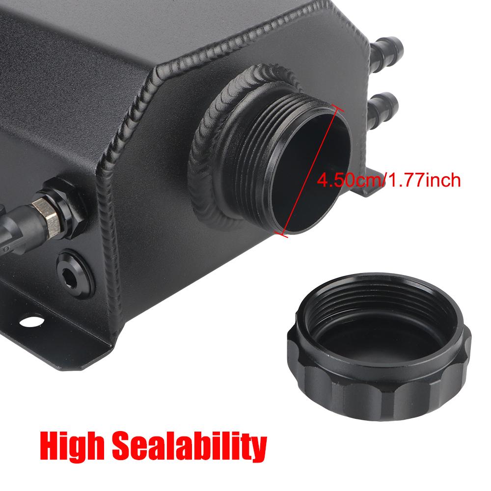 2L Aluminum Alloy Auto Accessories Car Oil Catch Tank Fuel Gas Catch Can Coolant Radiator Universal Overflow Reservoir Tank