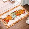 Autumn Pumpkins Entrance Welcome Door Mat Fall Harvest Living Room Laundry Bath Rug Bedroom Bedside Foot Mats Thanksgiving Decor