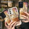 Phone Case: 2D flat design suitable for Samsung Galaxy A34 A35 M05 M06 S20 S22 S21 FE Plus 5G protective case, cupcake, perfect Christmas and Hallowee
