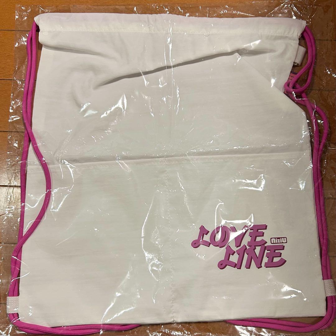 

[USED] NiziU Pop-up Cafe LOVE LINE String Bag