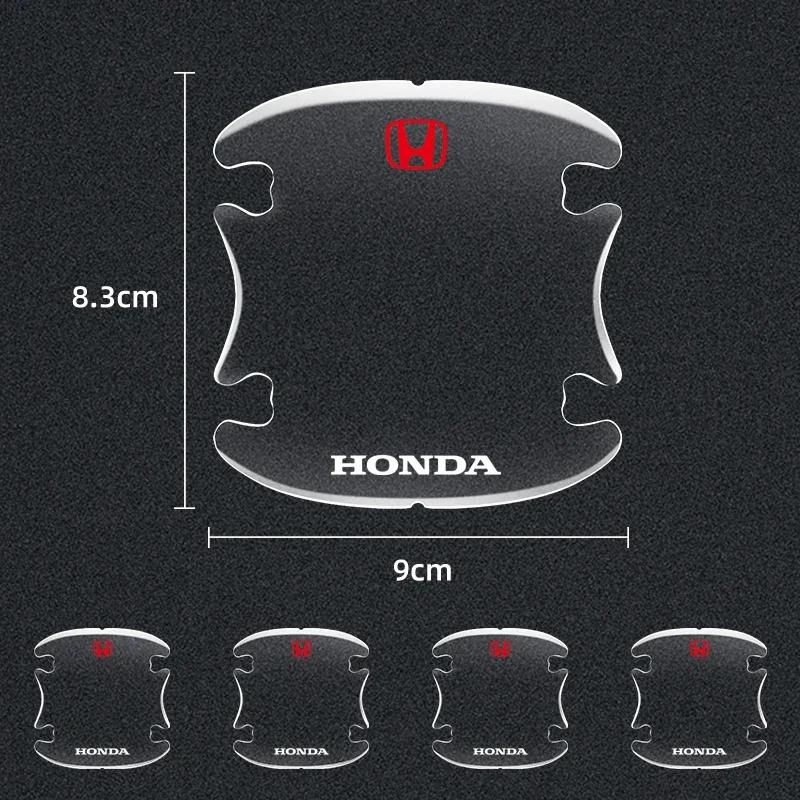 DPPQP1 4pcs Transparent Car Door Handle Bowl Sticker For Honda Civci FIT CRV Accord Jazz HRV Dio Stepwgn Prelude Odyssey City CRX Pilot