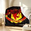 Football United F.C Pattern Blanket for Home Decoration, Bed, Sofa, Car Travel, Camping, Suitable for All Seasons, Birthday Christmas Gift