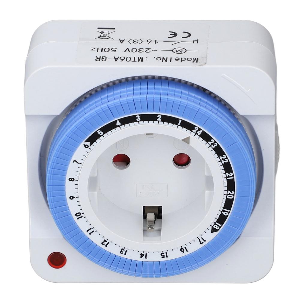 Zeitschaltuhr Steckdose Automatische Zeitsteuerung Lichtausgang 24 Stunden Mechanischer Steckdosen-Controller