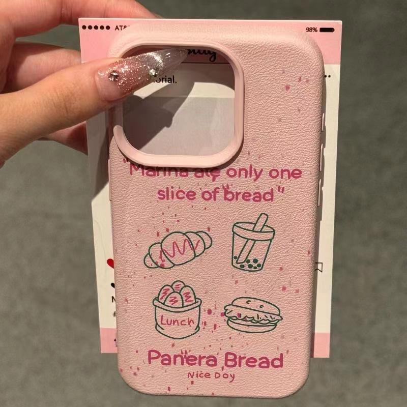 Creative Bread Burger for Apple 16PROMAX Phone Case for IPhone15plus Silicone 14/13 Soft 12