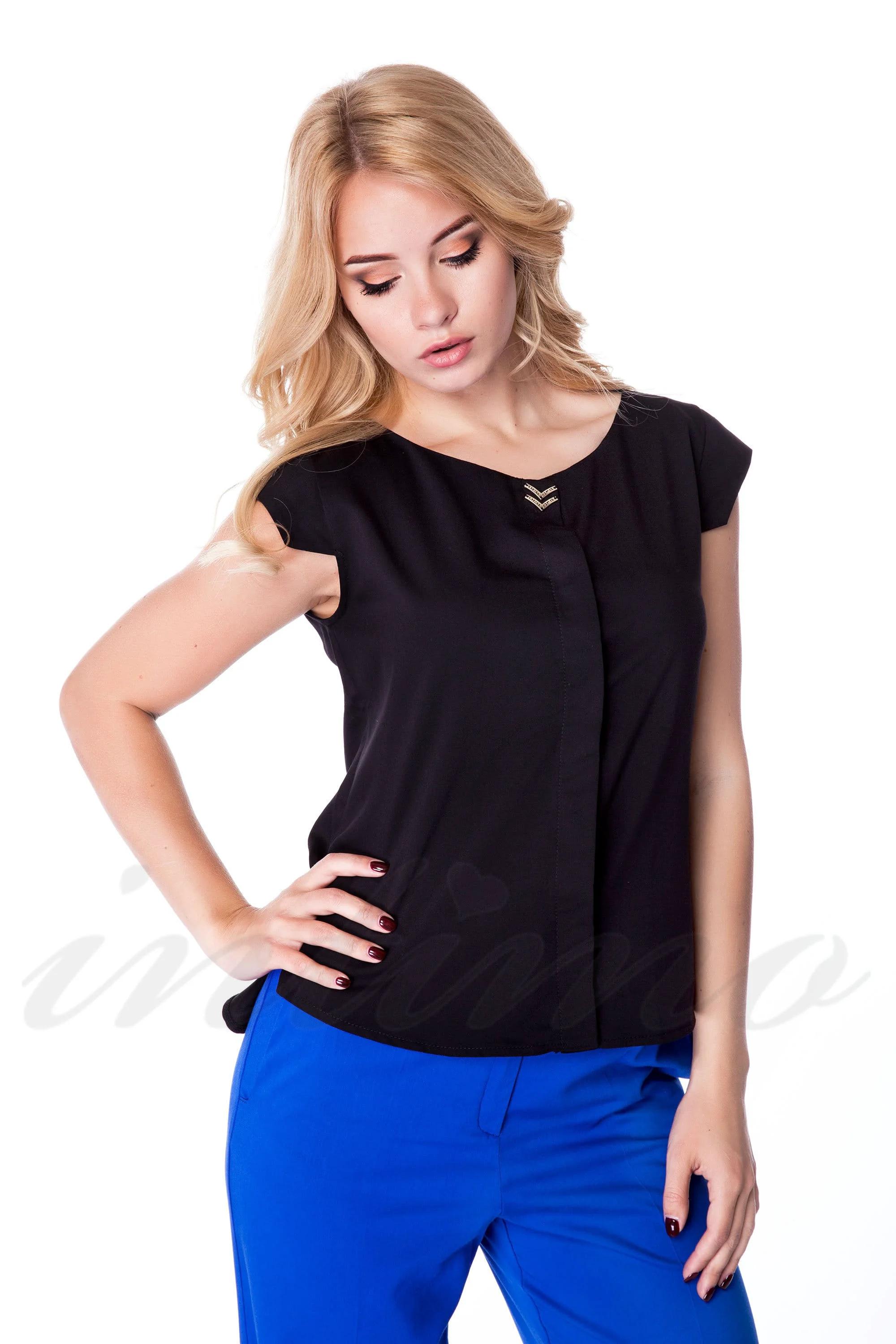 

Блуза Ora (40176) 48(XL) прозорий колір чорний