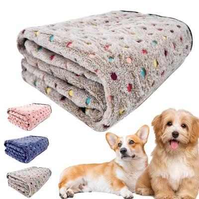 1PC Pet Dog Puppy Winter Blankets Flannel Throw Warm and Cozy for Small Medium Large Pet Dog Cat