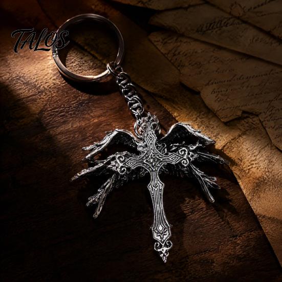Comfortable Wear Necklace for Ladies Vintage Six-Winged Angel Pendant Necklace, Gothic Wing Charm Jewelry, Elegant Jewelry Daily Fashion Women
