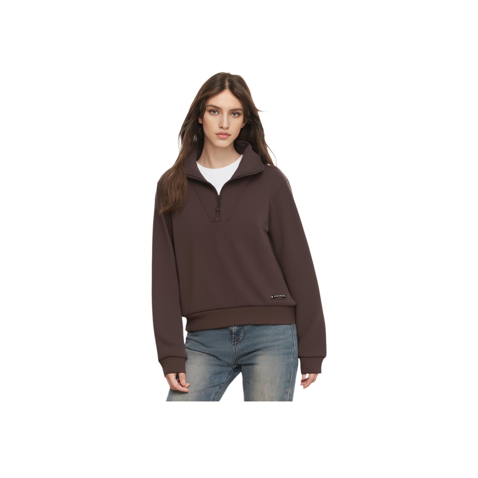 Skechers Simple Comfortable Long Sleeve Pullover Sweatshirt Women tops L425W012-05U5 S