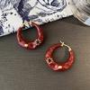 Fashionable Black French Earrings Portable Sturdy Alloy Construction Ornament for Everyday Use and Formal Setting