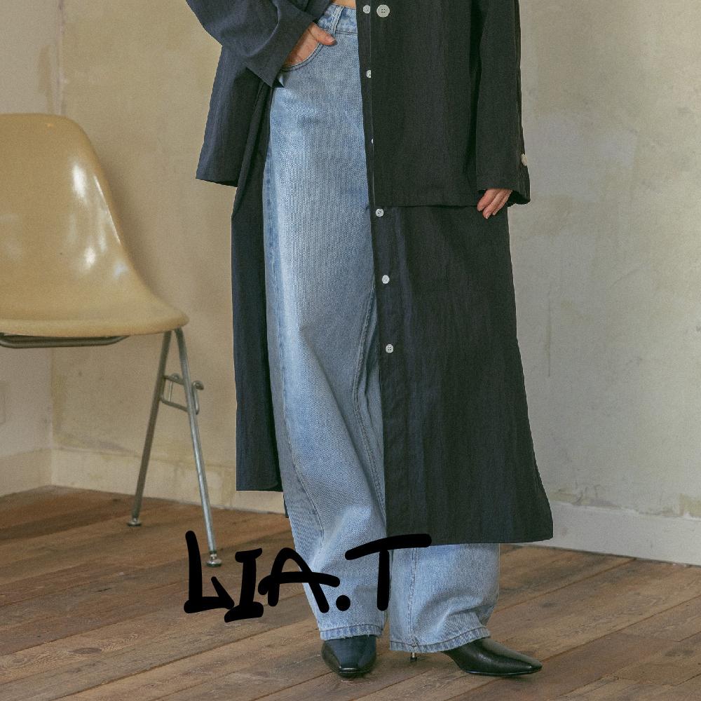 LIA.T Dart Balloon Denim Pants_Light Blue