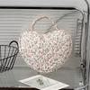 Große Kapazität Make-up-Tasche Floral gesteppte Baumwolle Kosmetiktasche Tragbare Aufbewahrung Handtasche Reise Toilettenartikel-Taschen Waschbeutel Organizer