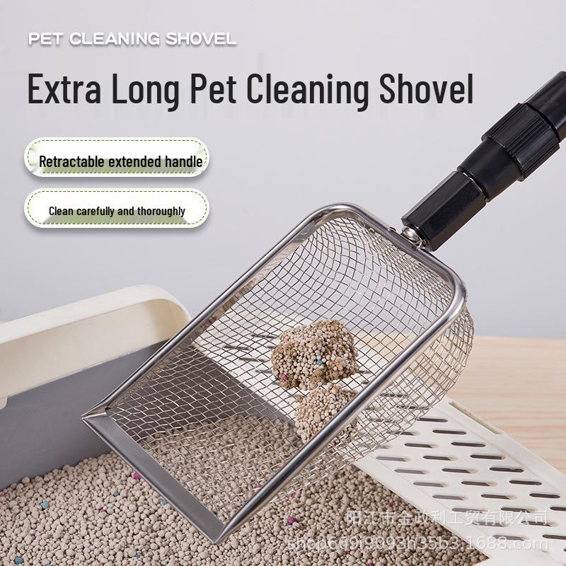 

Telescopic Stainless Steel Cat Litter Scoop with Walnut Shell and Bentonite for Reptiles and Pets. Default Option