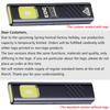 Security flashing work light warning light strong light mini portable outdoor maintenance emergency EDC flashlight knife cap cli