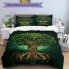 3pcs Nature Growth Soft Comfortable Bedding Set, For Bedroom, Guest Room And Dorm, All - Season Use, High-Definition Printing134