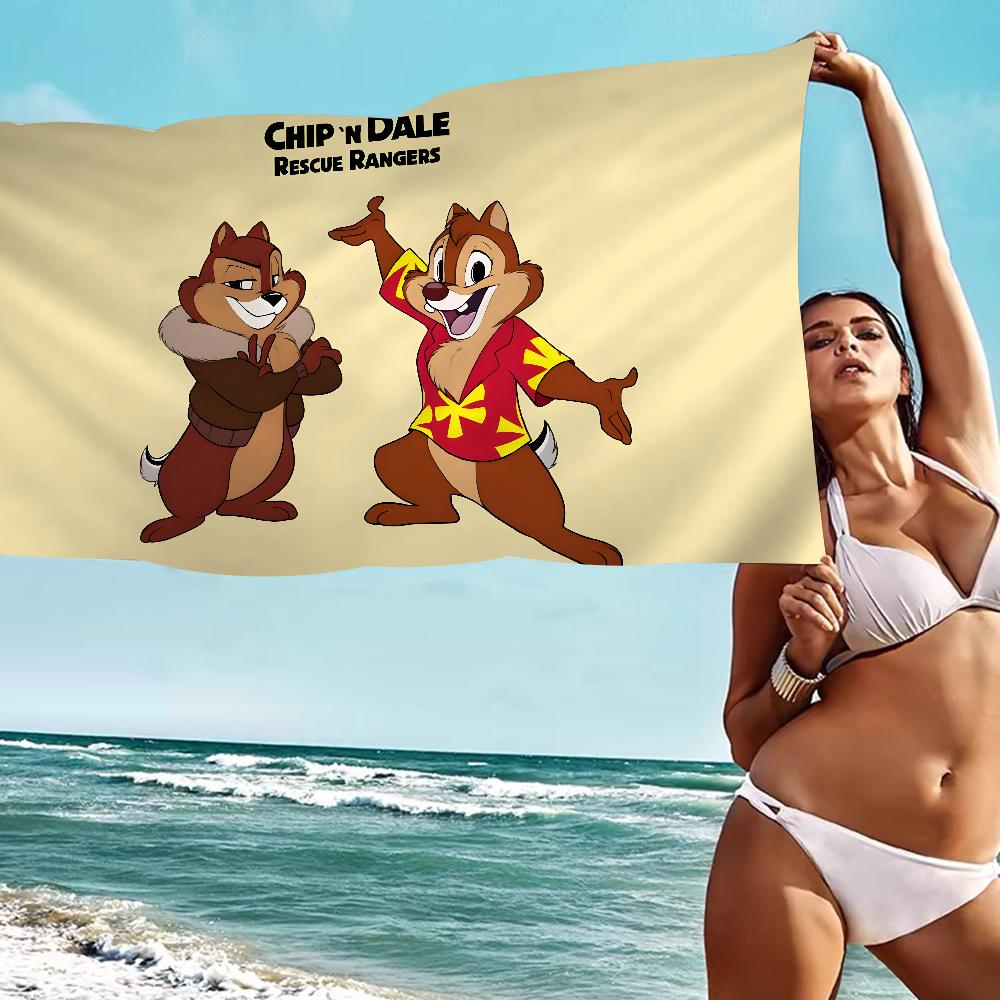 Chip 'n Dale Rettungspatrouille Zeichentrick Strandtuch Niedlich Kawaii Zimmerdeko Bad Mädchen Kinder Handtücher Für Badezimmer Dusche