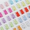 316 Multi-color Transparent Acrylic Bear Beads for DIY Hair Ties, Phone Chains, Bag Chains, and Accessories