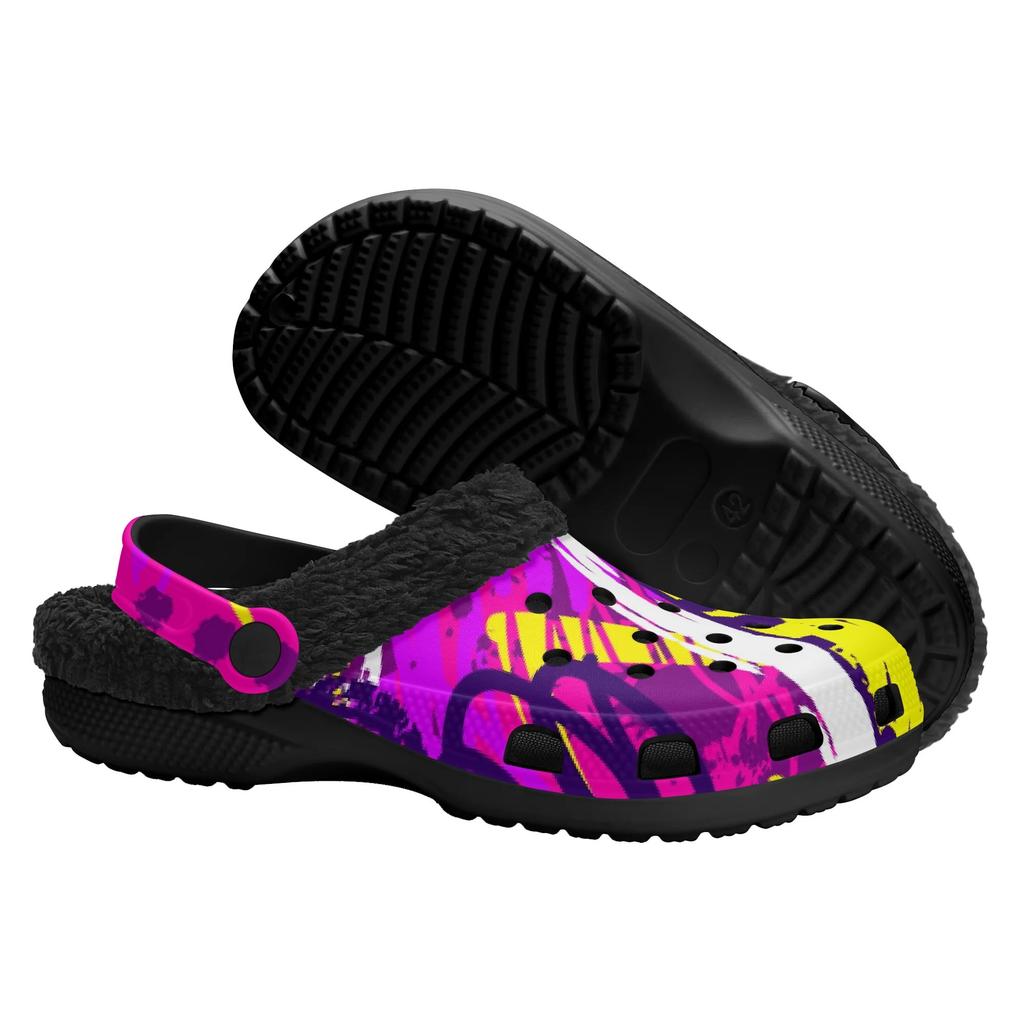 1 Paar Zachte EVA Gevoerde Klompen Voor Heren Dames Knusse Instappers Warme Winter Comfort Schoenen Lichtgewicht Binnen Buiten Dragen