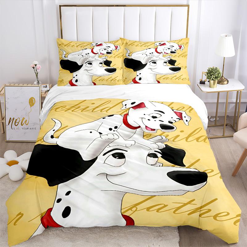 Dalmatian Duo Playful Companionship Print 3Pcs Bedding Setduvet Cover With 2 Bedropillowcase Home Birthday Gift