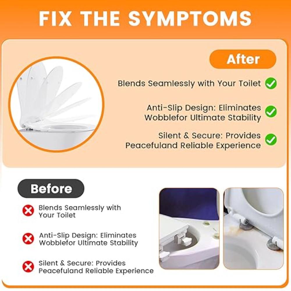 Toilet Lid Fixing Screw Replacement Fitting Kit with Nut Cover for WC Pan Bathroom Hardware Toilet Cover Screws Accessories 4PCS