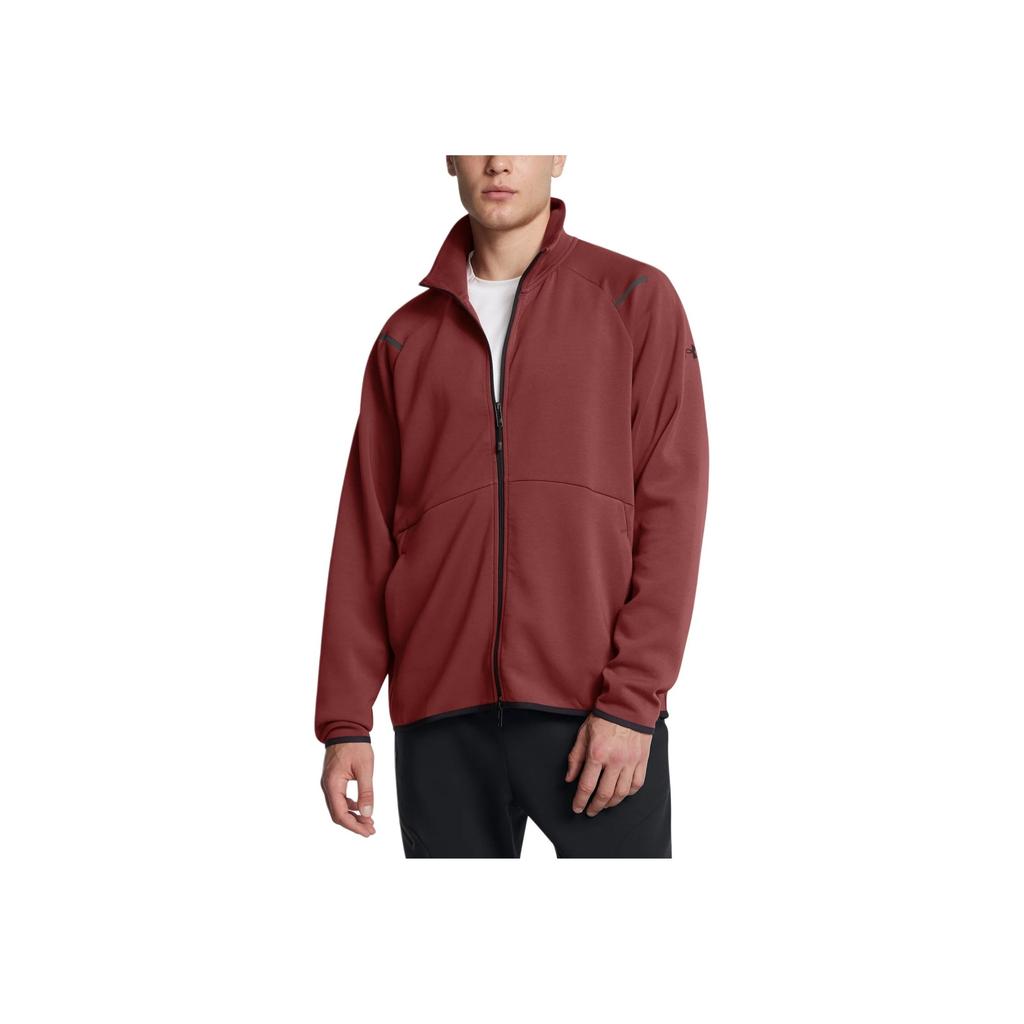 Under Armour Nezastavitelná jednobarevná tréninková bunda se stojáčkem Pánská bunda Červená 1383043-688