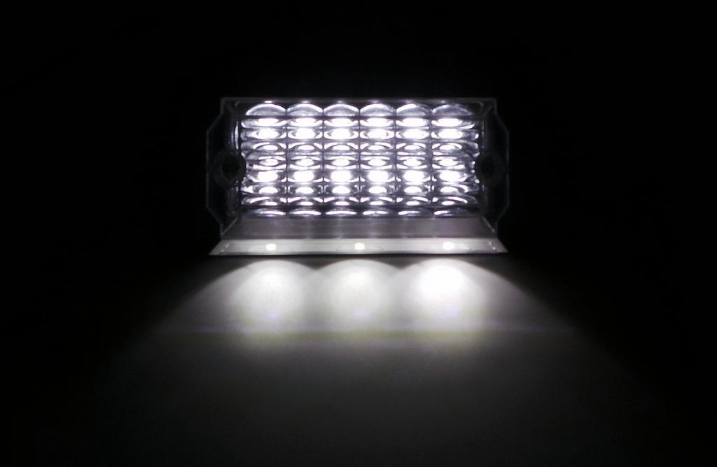 LED obrysové světlo 12-24V 4 funkce bílé, terénní