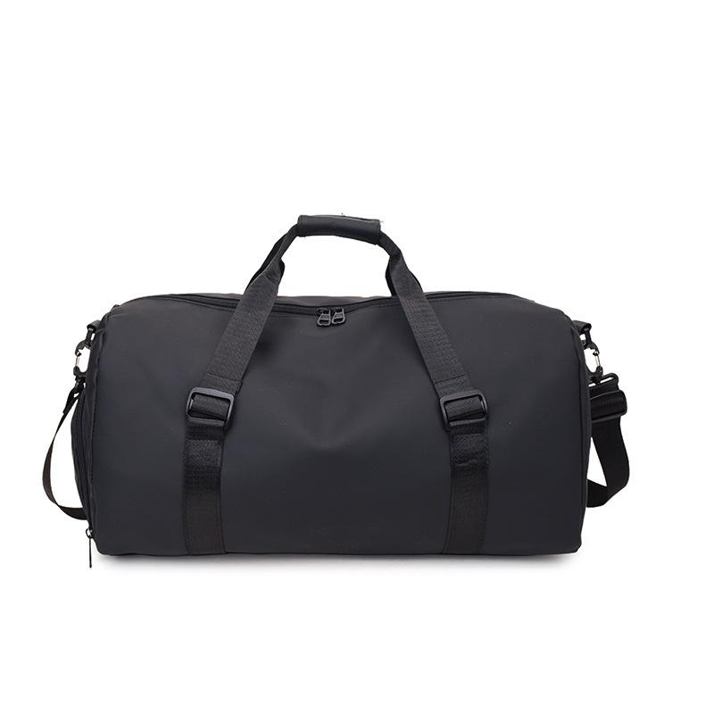 Gym Bag with Dry and Wet Separation, Luggage Bag with Independent Shoe Compartment, Yoga Bag, Large Capacity, Can Be Attached To a Trolley Handle,