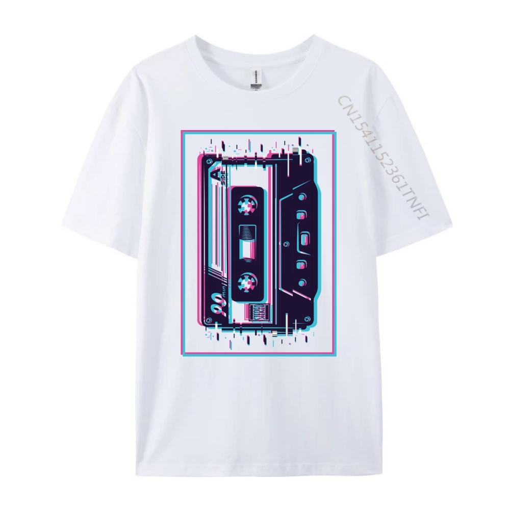Aesthetic Mixtape 80s 90s Cassette Shirts Graphic Tee Men Cotton Camisetas De Hombre Free Shipping Clothes Casual