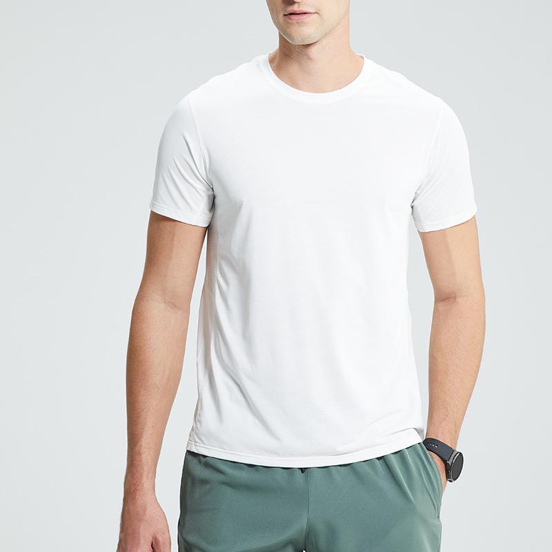 Quick-Dry Men's Short-Sleeve Summer Sports T-Shirt - Breathable, Lightweight, Crew Neck for Outdoor Casual Running