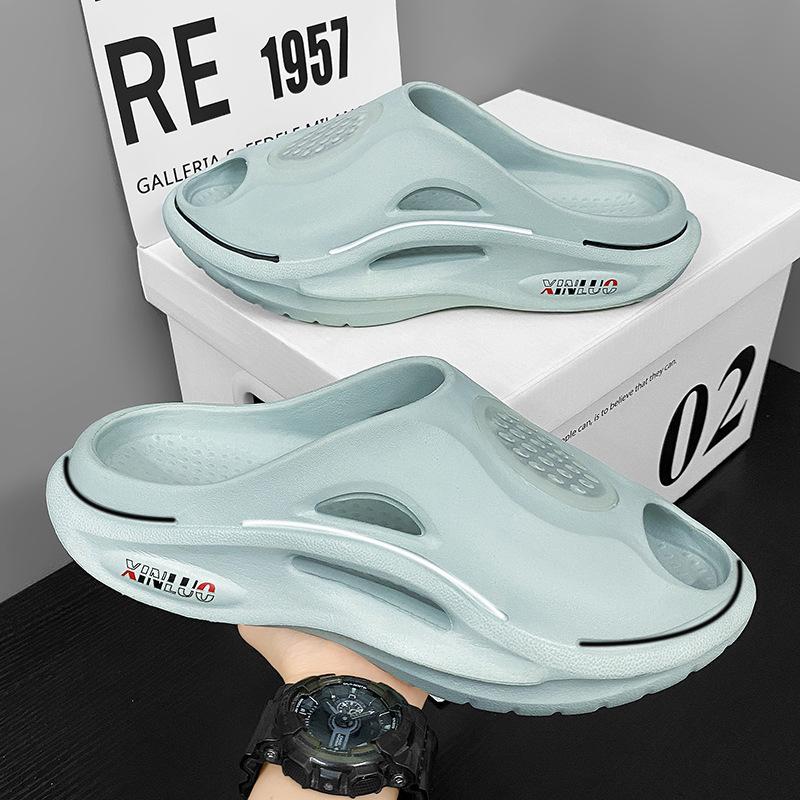 Fashion Shevalues Summer Male Flat Sandals Holes Garden Shoes Outdoor Beach Slides EVA Thick Sole Home Slippers Fashion Mens Clogs Shoes