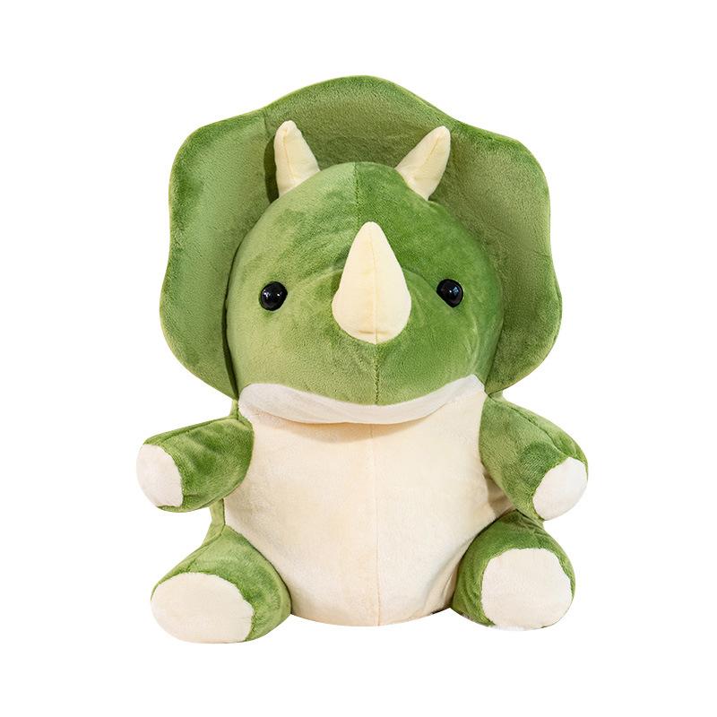 Cartoon Triceratops Bag Plush Toy Doll Dinosaur Doll Girl Bag Satchel Children'S Soothing Doll