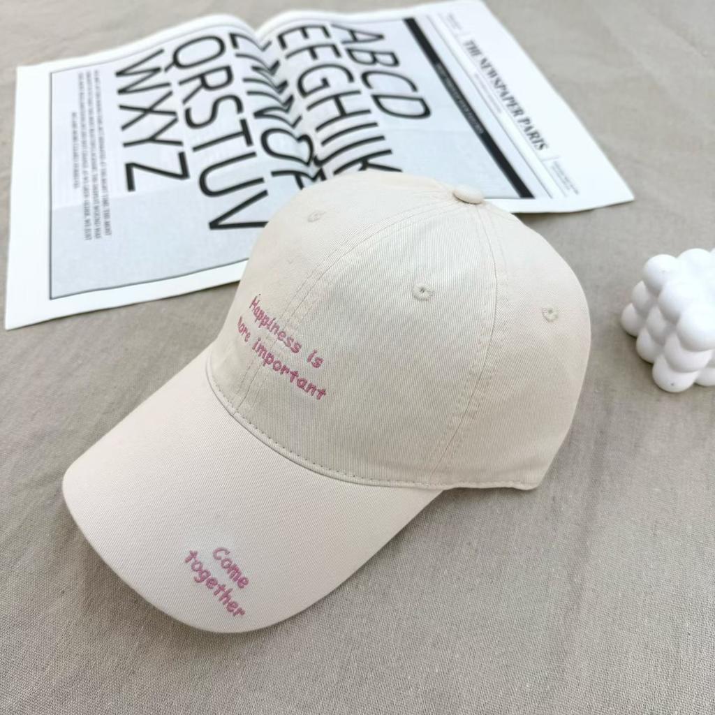 New Ins Style Baseball Cap Female Simple Letters Versatile Face Small Soft Top Sunshade Cap Male