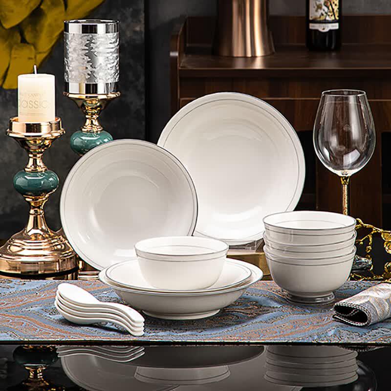 imuzzi Warm Jade 12-Piece Ceramic Dinnerware Set