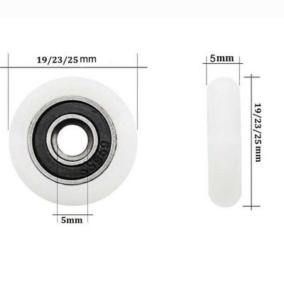 16 stuks/set Douchedeur Wieltjes 19/23/25mm Met Schroeven Voor Douchecabines, Douchehokjes Stoomcabine Behuizingen Deurbeslag