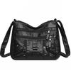 Double Layer Small Square Bag Soft Leather Mother Bag Large Capacity Single Shoulder Crossbody Bag