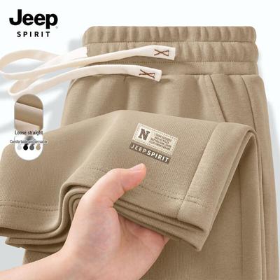 JEEP SPIRIT Men's 2025 Loose Fit Casual Trousers