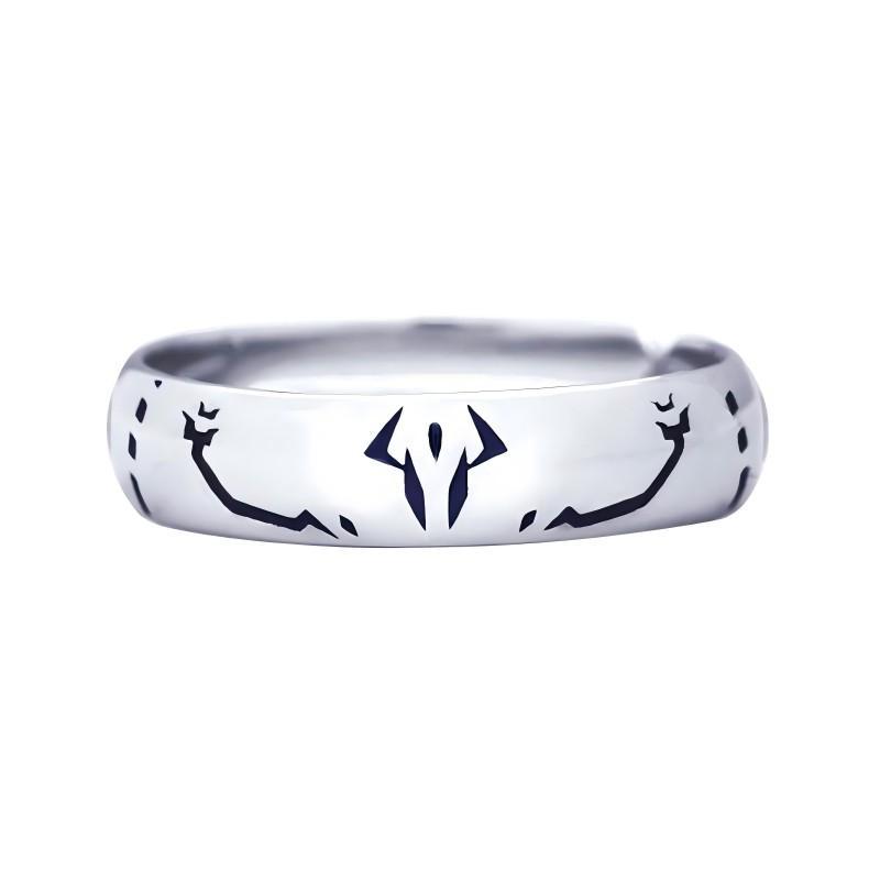 Anime Jujutsu Kaisen Anelli alla Moda Satoru Gojo Geto Suguru Fushiguro Toji argento Anello Regolabile Cosplay party Accessori