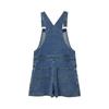 Lap Pocket Detail Mini Denim Overalls As2do562