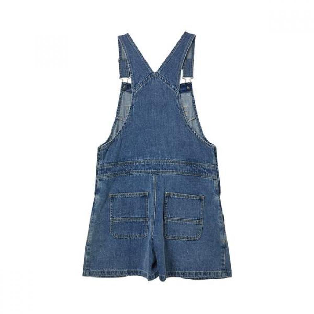 Lap Pocket Detail Mini Denim Overalls As2do562