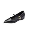 Retro inner height increase Mary Jane women's spring and autumn new versatile pointed commuting fashion evening shoes