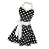Kitchen Apron Polka Dot Cooking w/ Pocket Retro for Women Girls