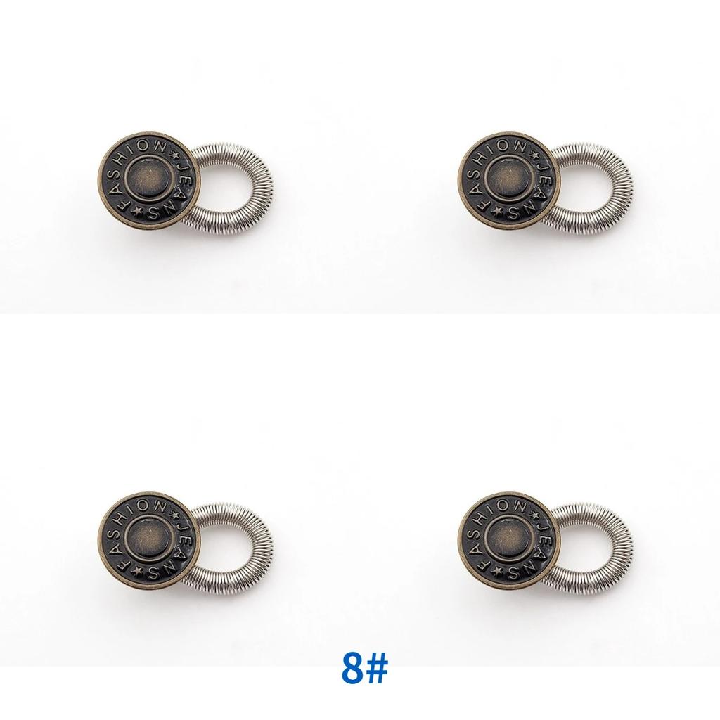Detachable Jeans Waist Adjustment Buckle Metal Button Extender for DIY Pants Jeans Free Sewing Waist Extenders Buttons