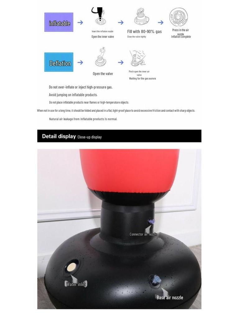 Children's 1.6m Inflatable Boxing Tumbler Sandbag Toy