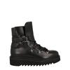 Ferragamo Giulio Lace Up Demi Boots Black