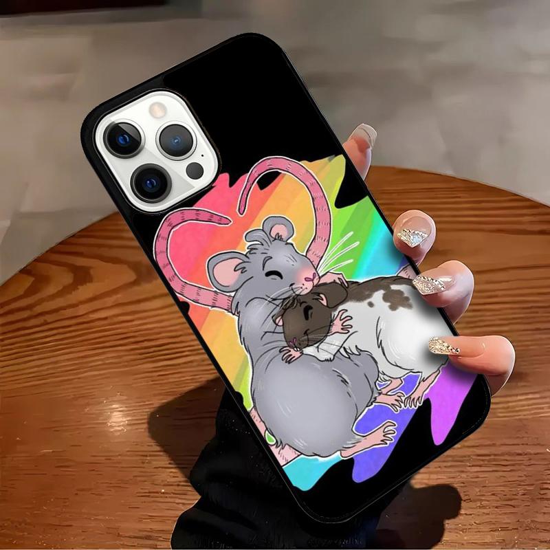 Cute Rattie Rats Phone Case For iPhone 17 Air 16 15 14 13 12 11 Pro Max Max Plus Bumper Case Cover