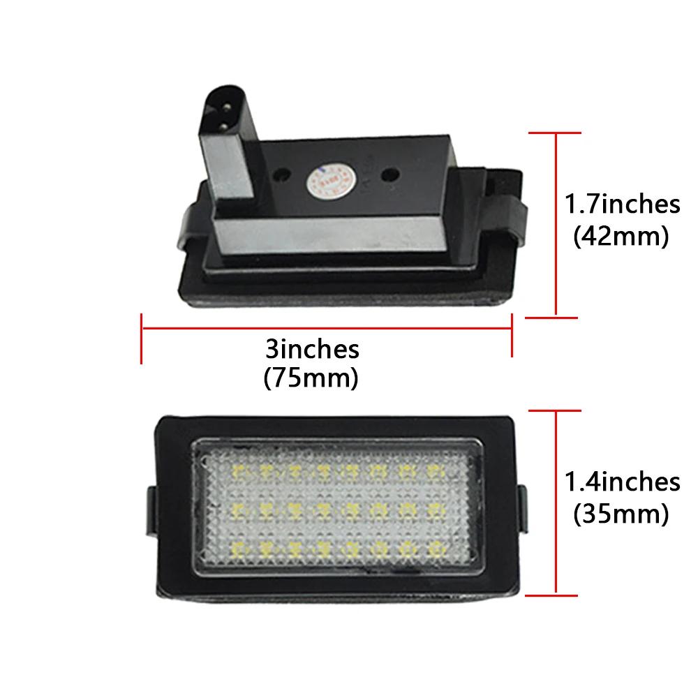 2PCS License Number Plate Lamps For BMW E38 1995-2001 with Canbus Plug&Play LED Number Plate Lights